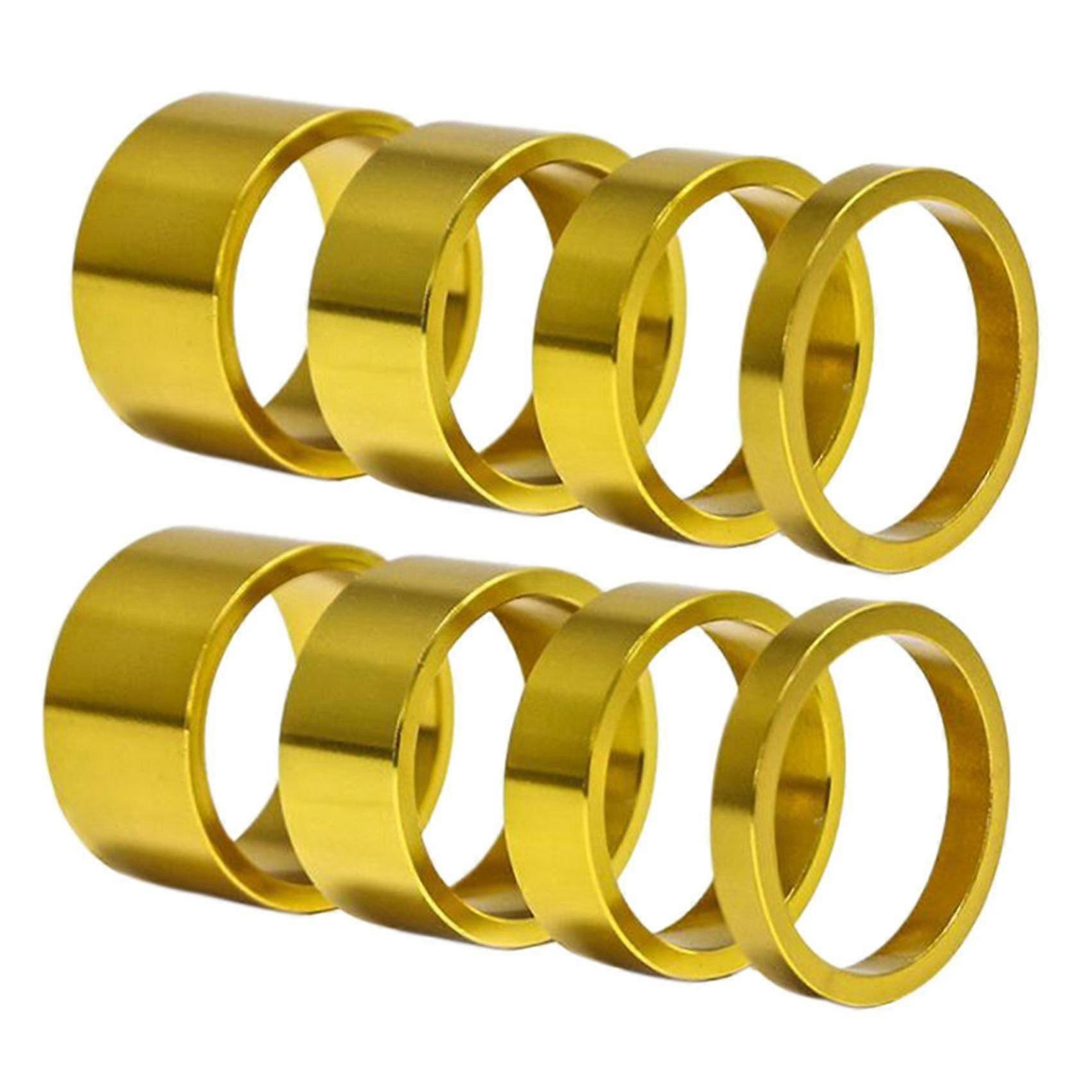 2026 Compatible Withcompatible With4pcs/set 5/10/15/20mm Aluminum Alloy Headset Stem Spacer,gold