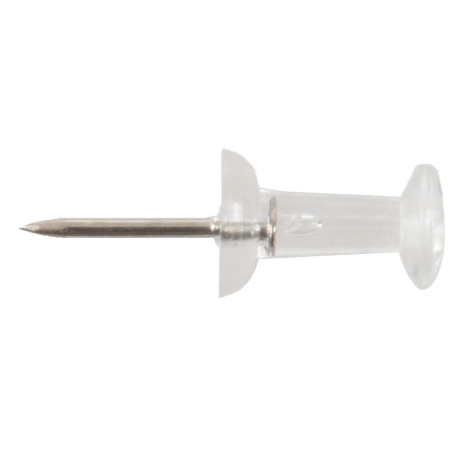 100 Pcs Push Pin Thumb Clear Color 3/8inch Drawing Cork Board Office Pushpin