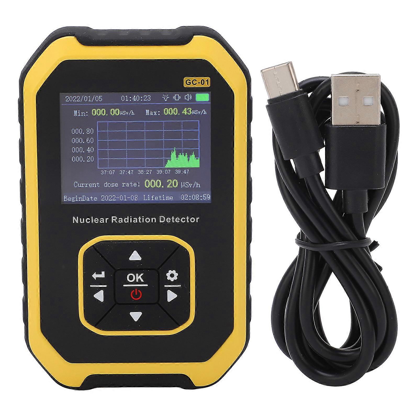 Geiger Counter X Ray Real Time Monitoring Digital Radioactive Detection Meter For Marble Tile
