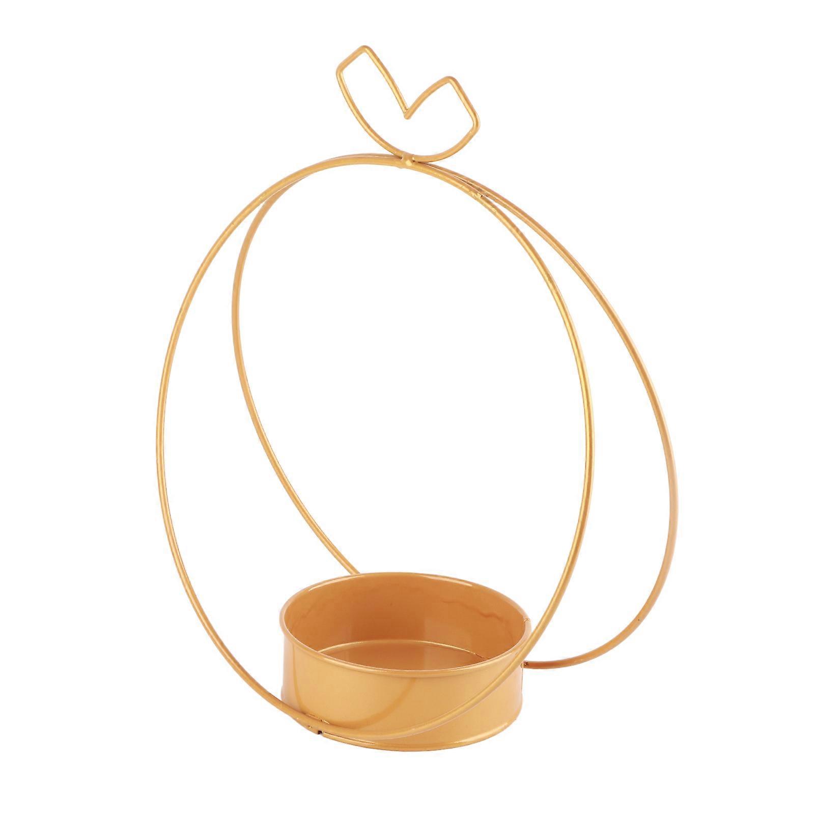 Portable Geometric Metal Flower Basket
