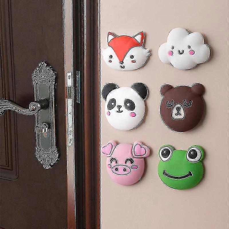 Thickened Mute Baffle Cute Animal Rubber Door Protective(8pcs).iu