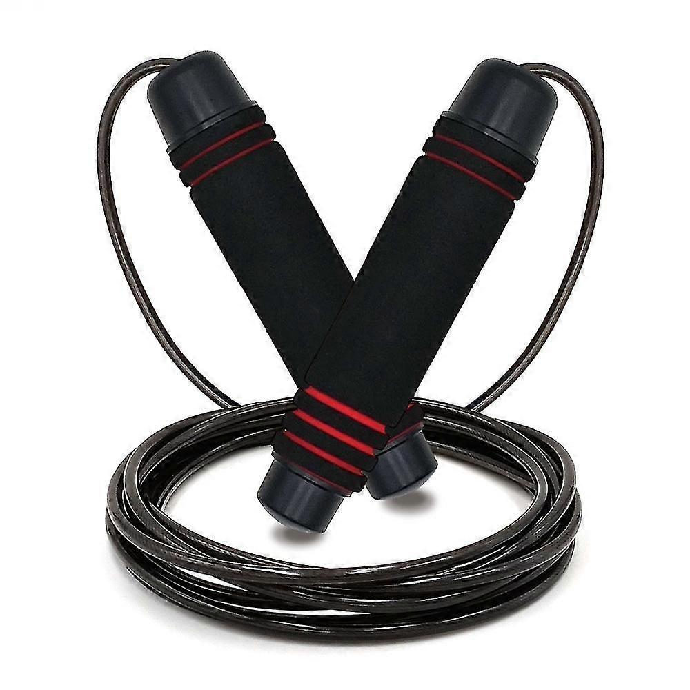 قابل للتعديل - حبل القفز مع مقابض قبضة الرغوة - تمرين التحمل السريع ل Crossfit و MMA والملاكمة