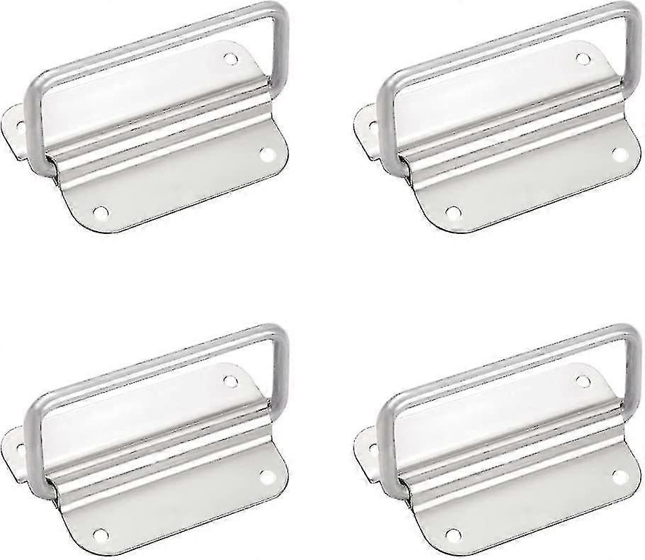 Set Of 4 Stainless Steel Silver Metal Door Knobs