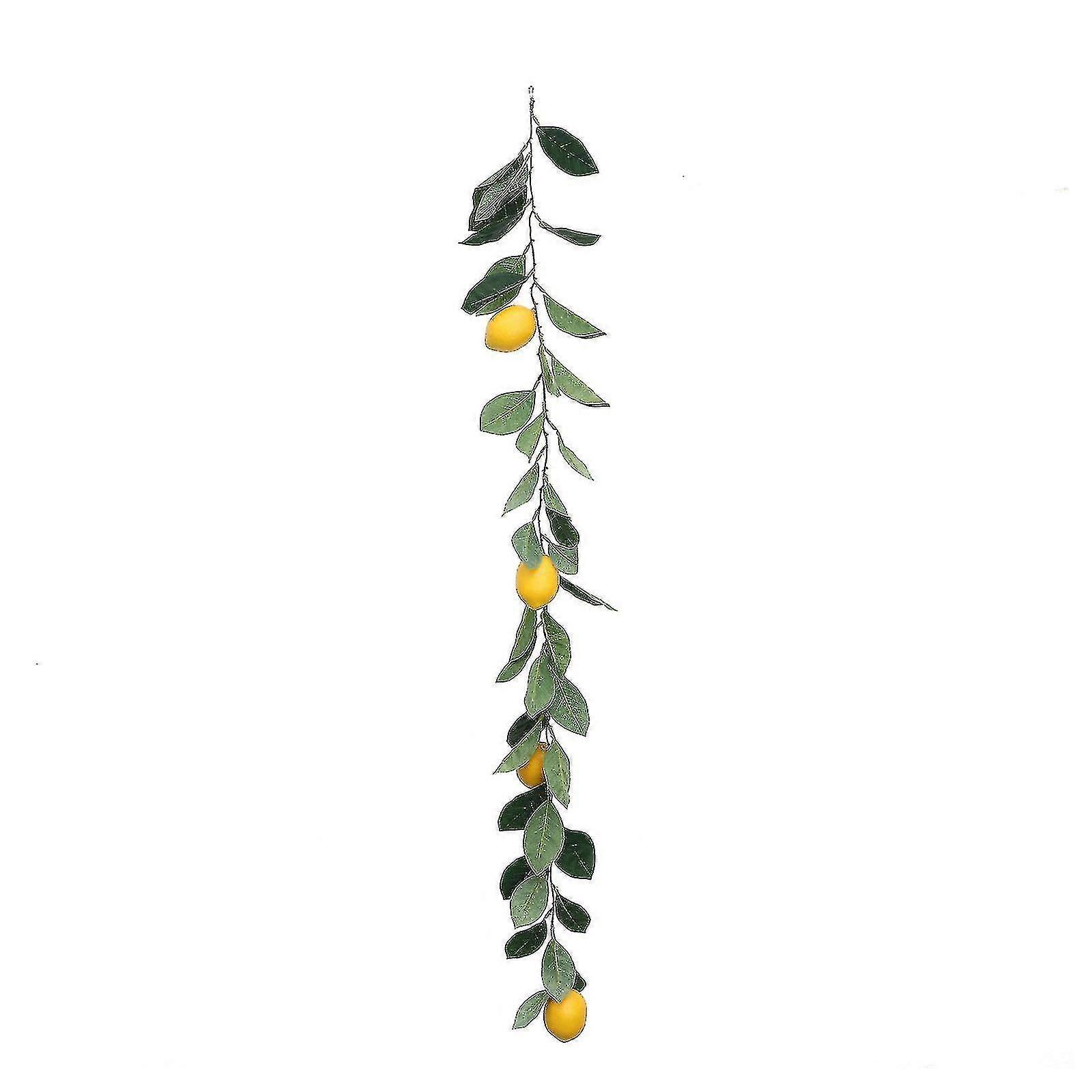 50-195cm Artificial Lemon Garland Spring Summer Fruit Garland For Wedding Table Decor