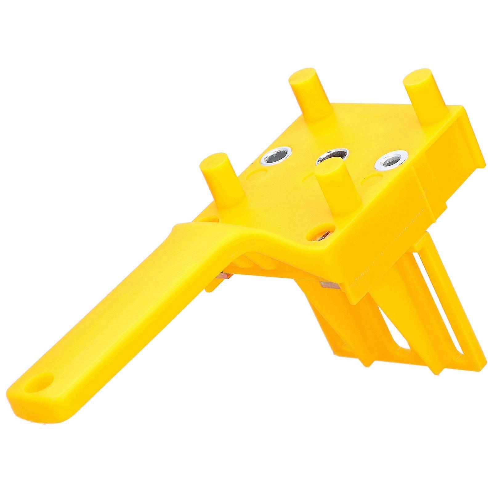 Adjustable Multi-Functional High-Accuracy Dowel Jig Kit for Woodworking - 41Pcs (Yellow)