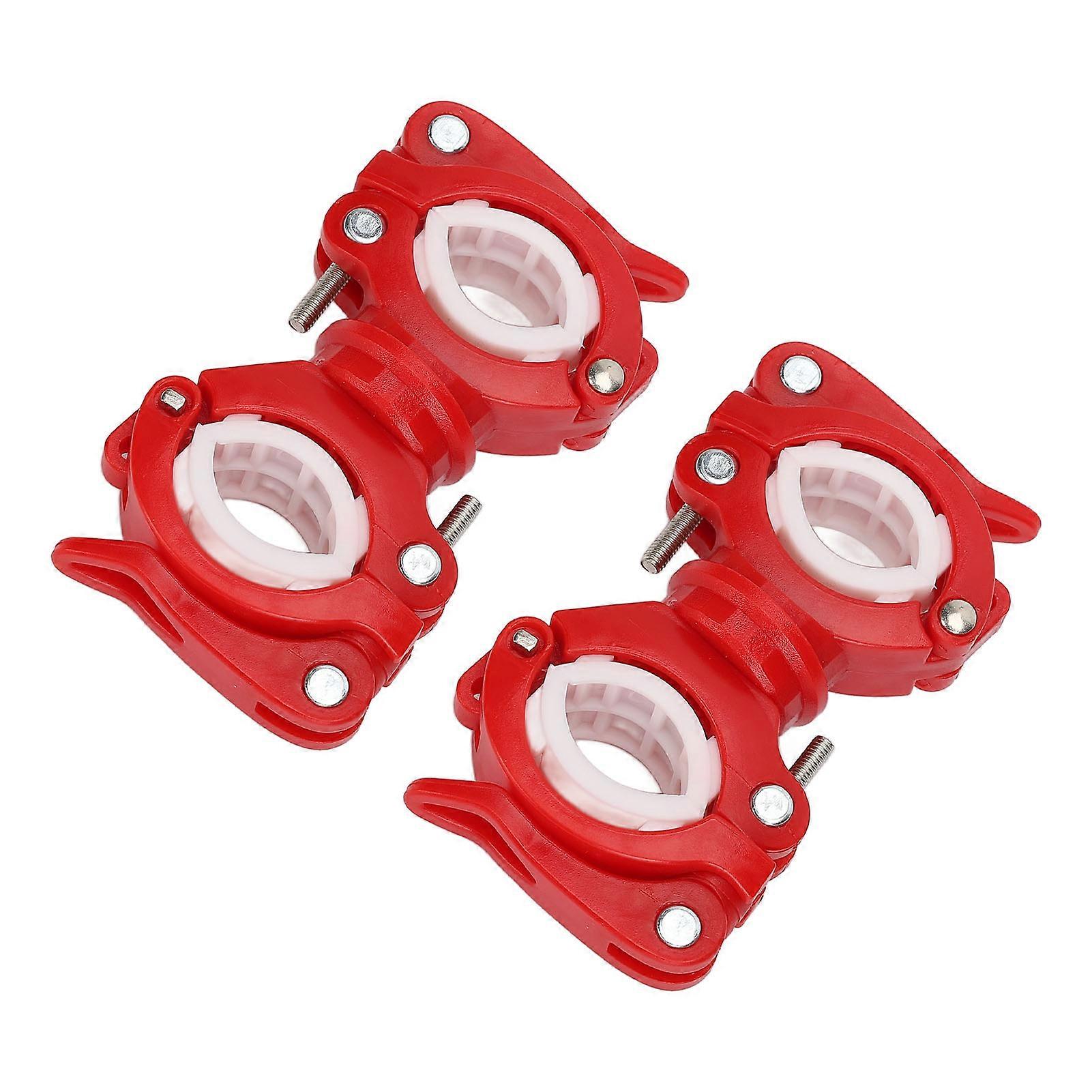 Multi-Functional Cane Holder for 1.8-3.8CM Wheelchairs with 360 Degree Rotation ABS Red White Set of 2