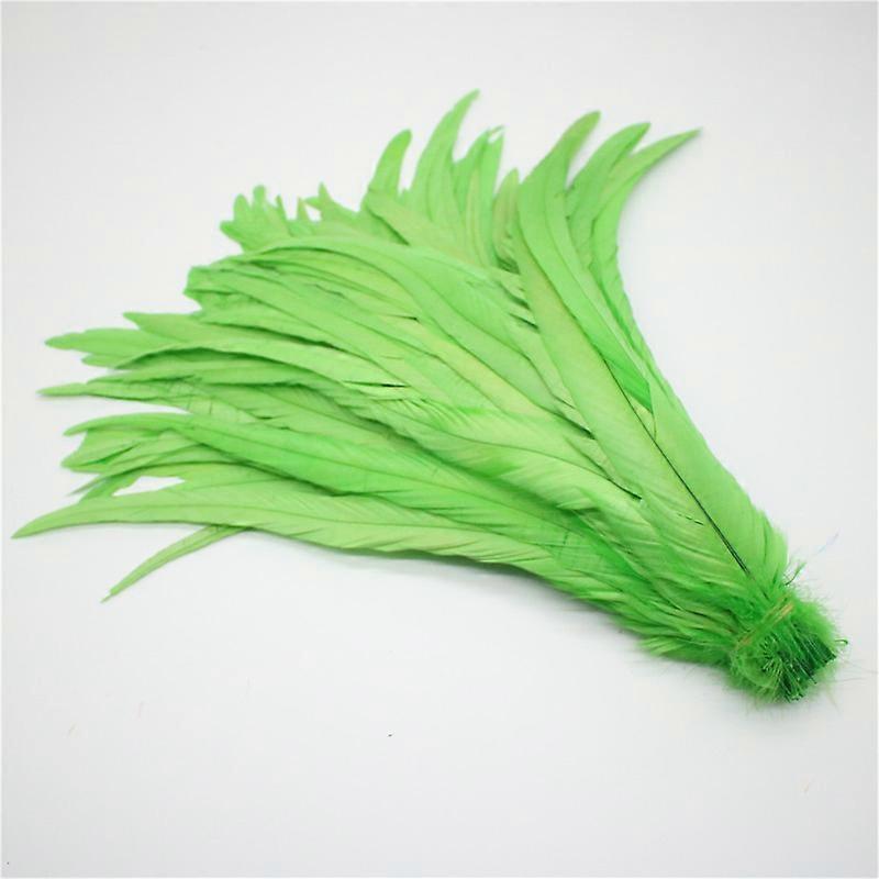 50pcs Natural Rooster Tail Feathers 25-45cm 10-16inch Plume Clothing Decoration Stage Performance Cock Tail Feather