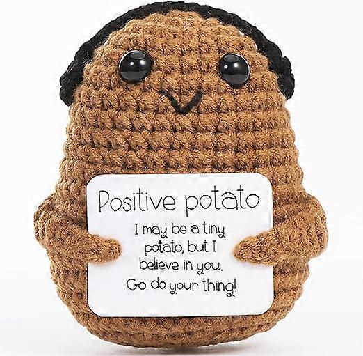Baby doll, creative knitted potato wool doll, mini stuffed animal, the best gift for family, friends, girlfriend or patient, as a birthday gift or Chr