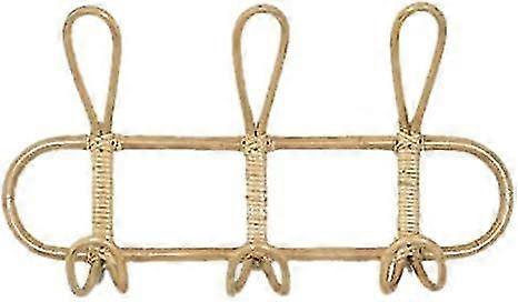 Rattan Wall Hooks - Garment Organizer Rack Clothes Hat Hook