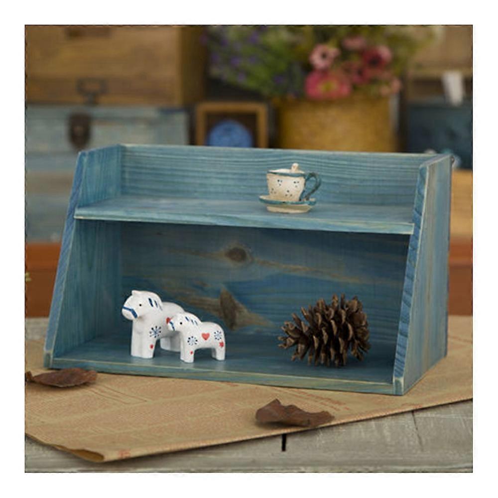 zakka Wall Decoration Storage Rack 2 Layer Display Cabinet Cosmetics