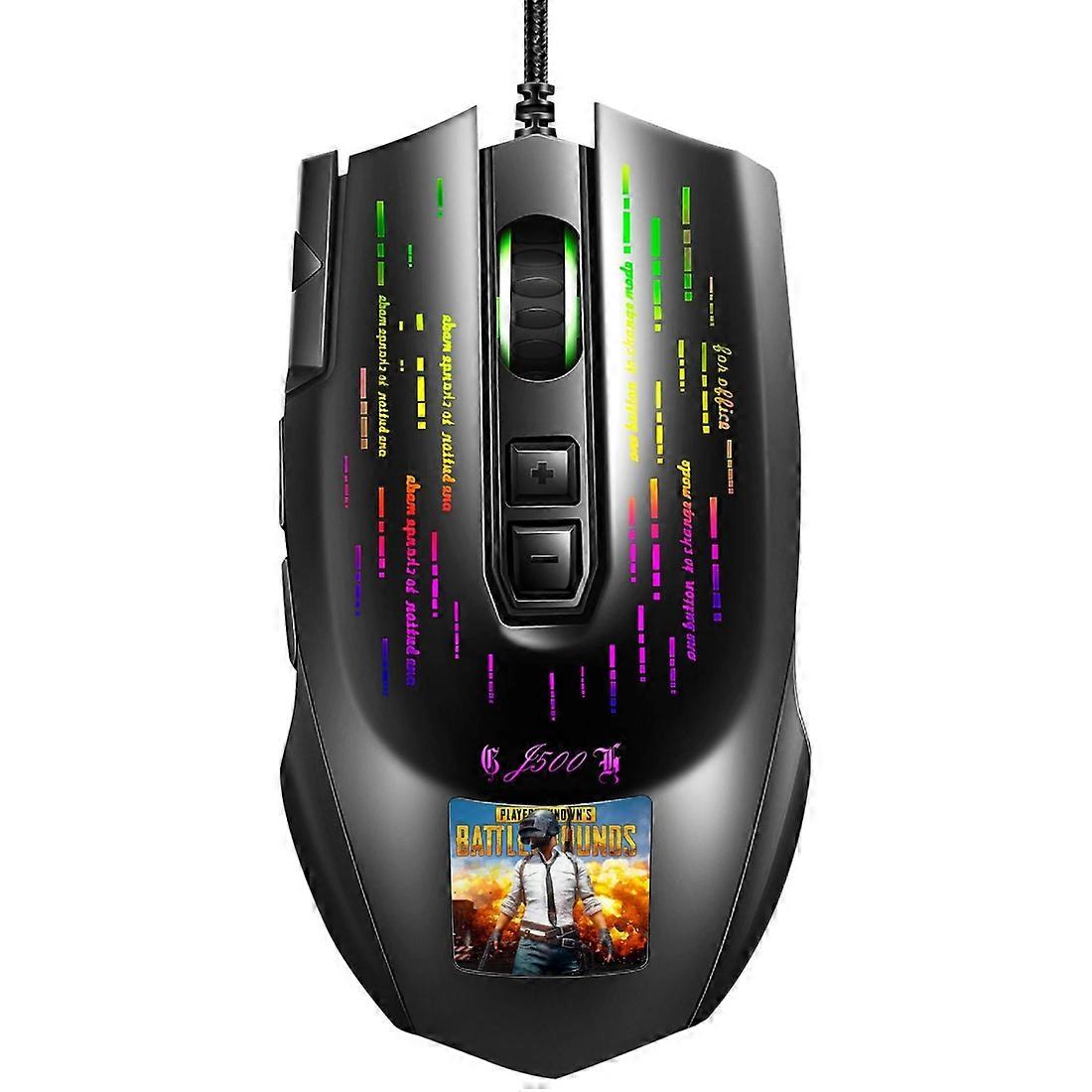 HXSJ J500 RGB Programmable Gaming Wired Mouse