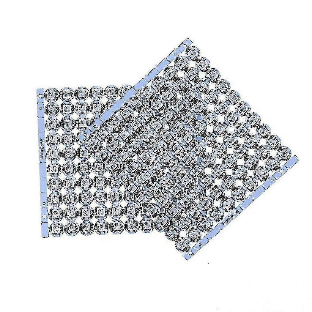 100 kpl Ws2812b Ws2812 led-siru ja jäähdytyselementti 5v 5050 rgb ws2811 ic ingebouwde pikselimoduulit (valkoinen