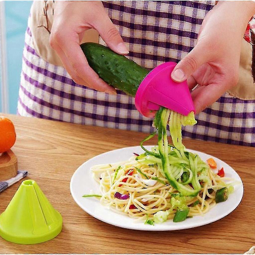 Protable Vegetable Shred Slicer Spiral Device Funnel Carrot Radish Cutter Speed Rid Practical Easy Operations Kitchen Gadget
