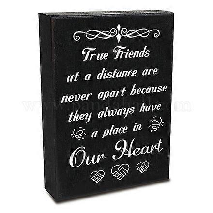 MDF Wall Art Canvas Print Wall Painting Home Decorations Rectangle with Word Black Floral Pattern 150x100x38mm