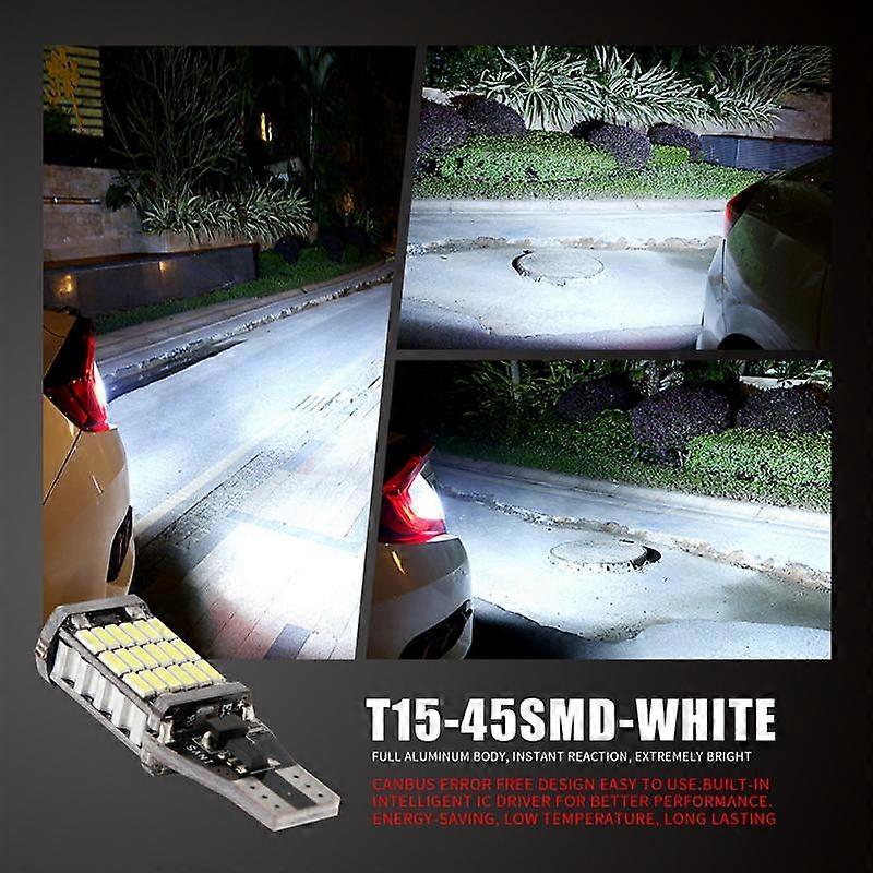 Car Brake Lamp Reserve Light T15 W16W LED 921 912 Super Bright 45 SMD 4014 LED Canbus Stop Light Super Bright Tail Bulb