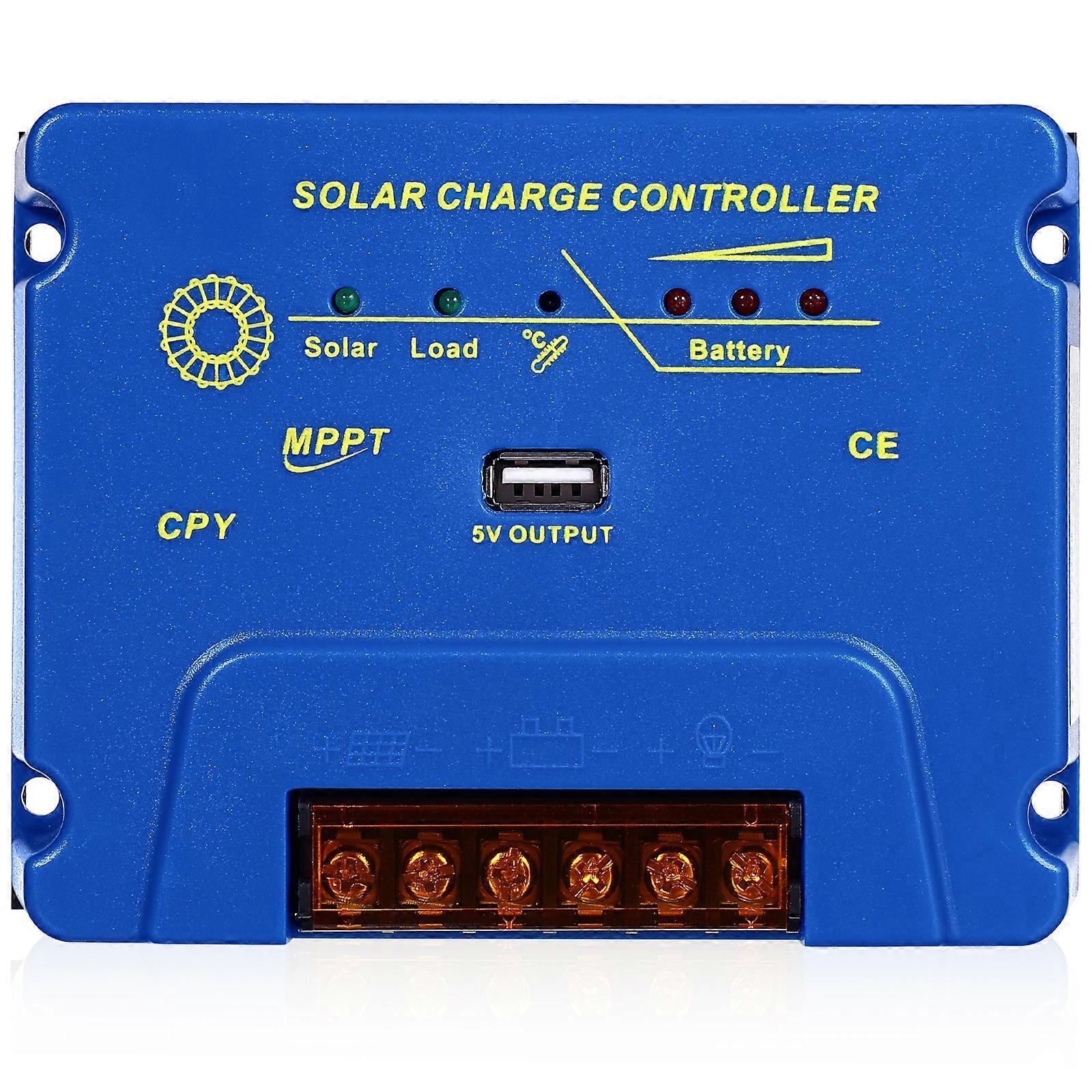 MPPT Solar Charge Controller 12/24V 20A USB 5V Solar Panel Battery Regulator Control