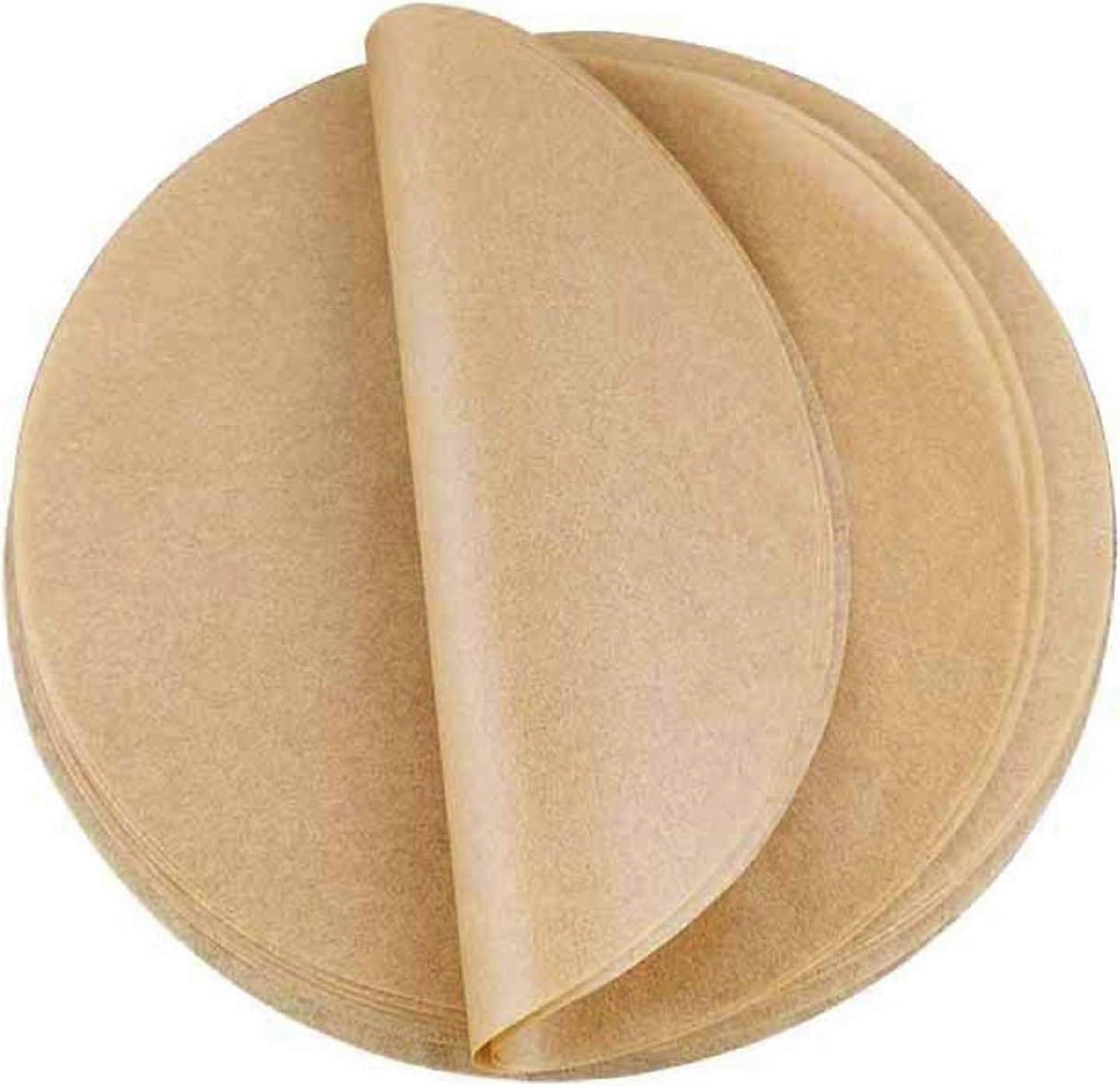 500 Sheets 30cm Round Baking Parchment Paper, Heat Resistant Parchment, Oil and Leak Resistant Non-Stick Coating Unbleached Parchment Paper