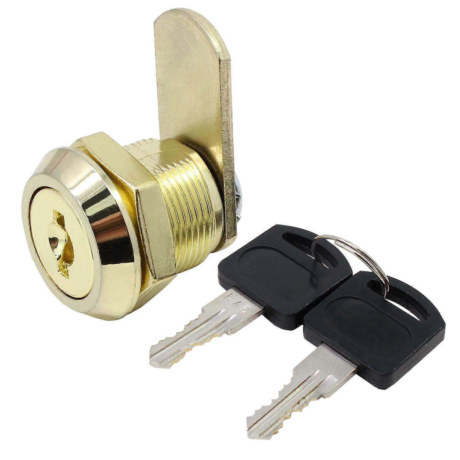 Sikkerhedspostkasselås Rustfrit stålskabsskuffeskabslås med samme nøgler 16 mm