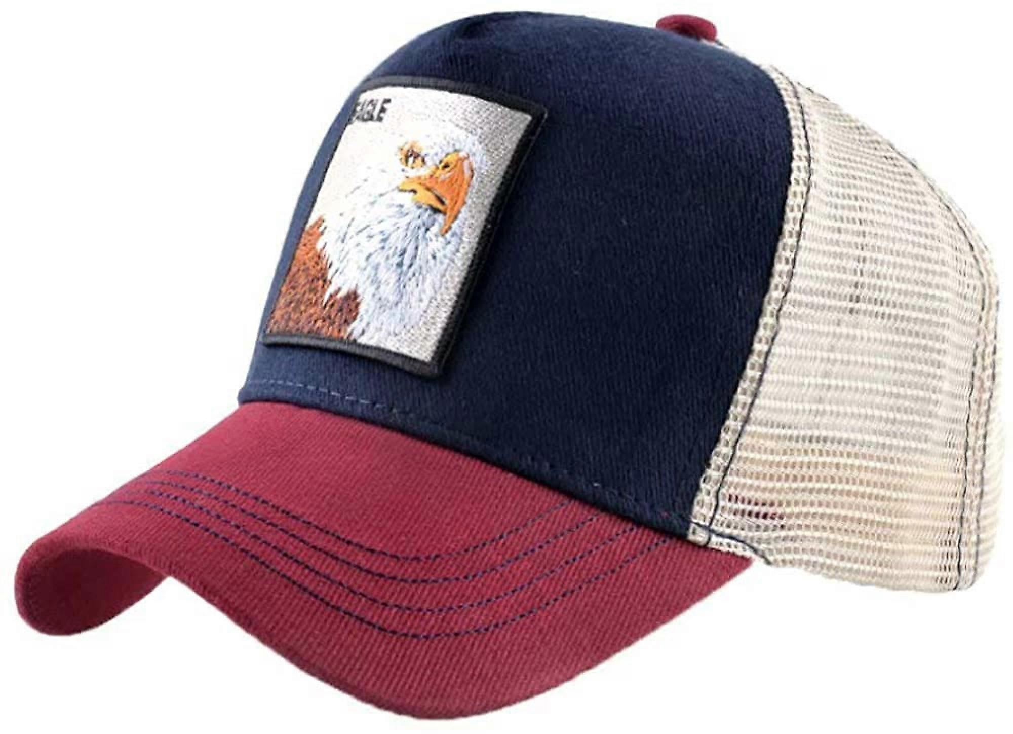 Unisex Animal Mesh Trucker Hat Snapback Embroidered Patch Baseball Caps,YT-RD1