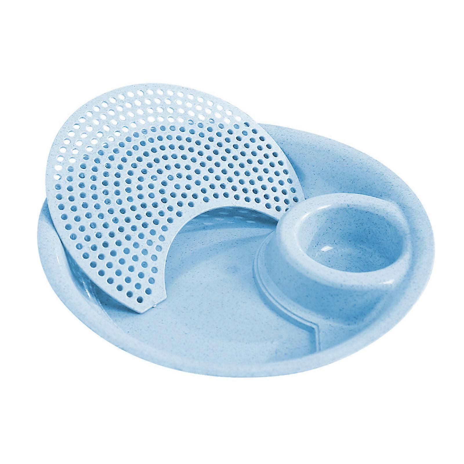 Double Layer Dumpling Drain Plate with Sauce Dish - Straw + PP Material, Multifunctional Kitchenware for Fruits and Dumplings