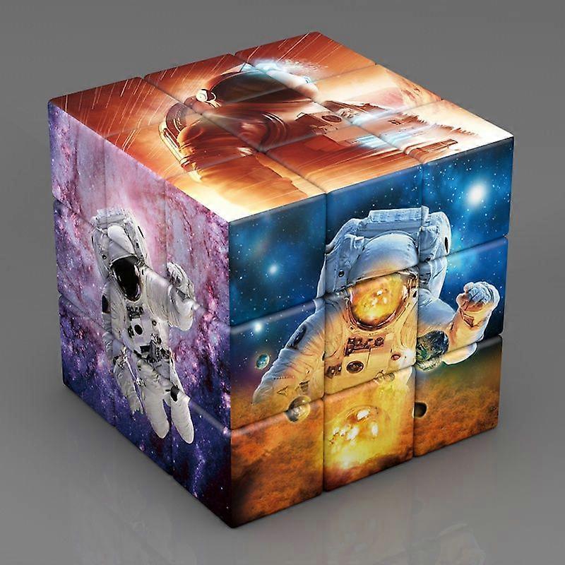 Cubo Magico 3x3 A Forma Di Pupazzo - Rompicapo Creativo Stickerless, Gioco Puzzle Per Bambini, Multicolore - 3