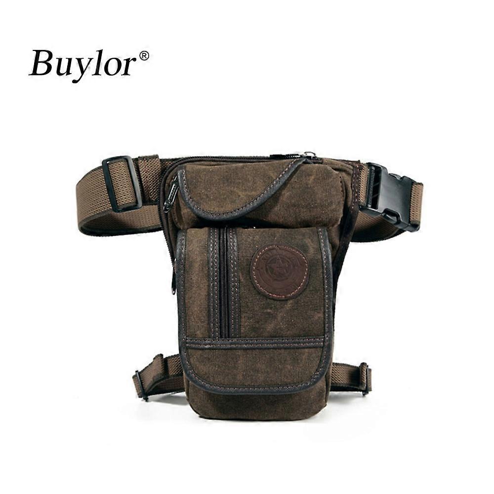 Buylor Drop Leg Bag Vintage Thigh Pack Fanny Military Motor Cycle Messenger Canvas/Nylon Cycle Shoulder Bag Riding Waist Pack