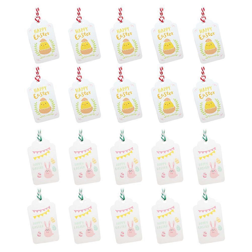 100 Pcs Easter Gift Tags Paper Hanging Tags Eater Hanging Labels Decor Cards