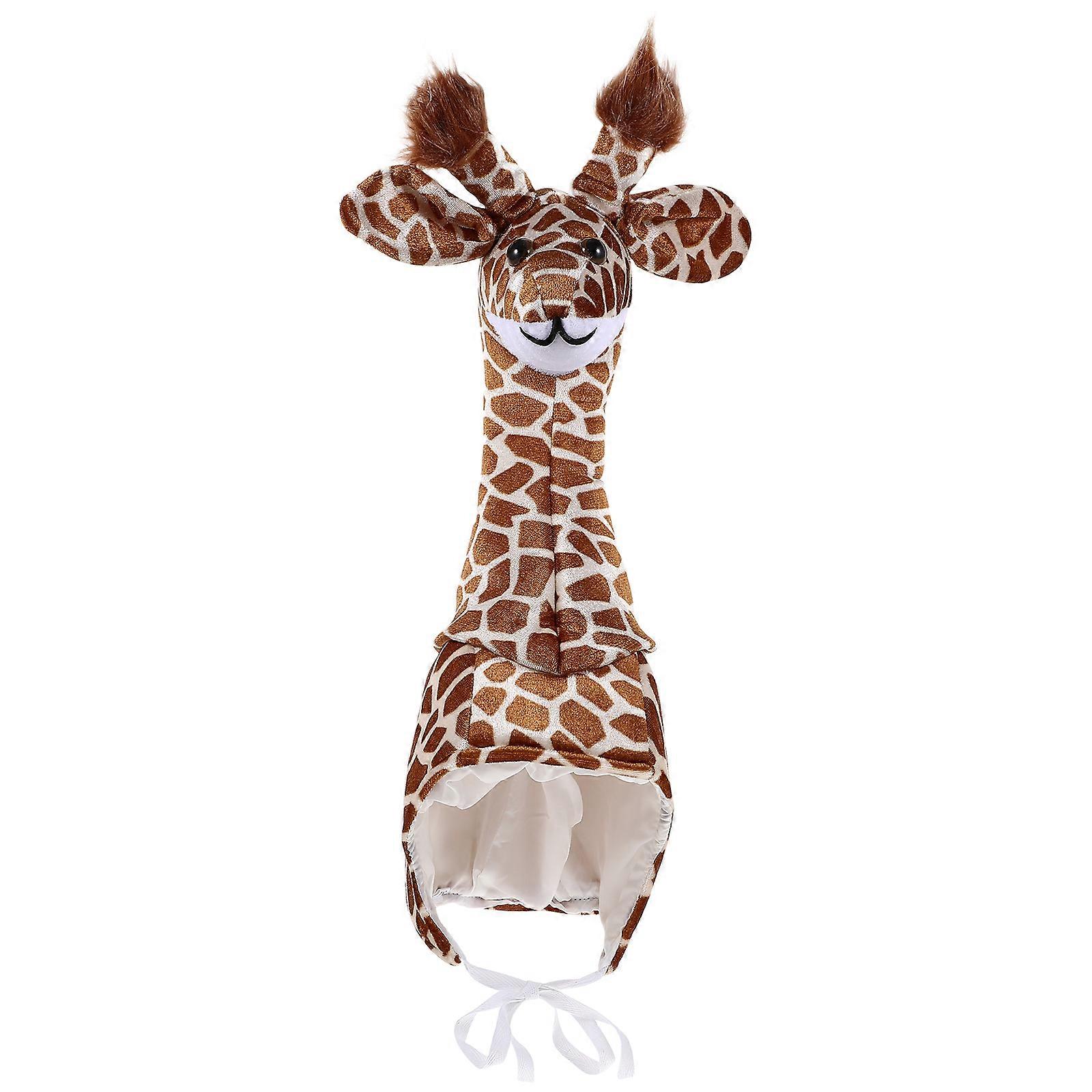Performance Costume Giraffe Shaped Hats Interactive Animal for Parent Child