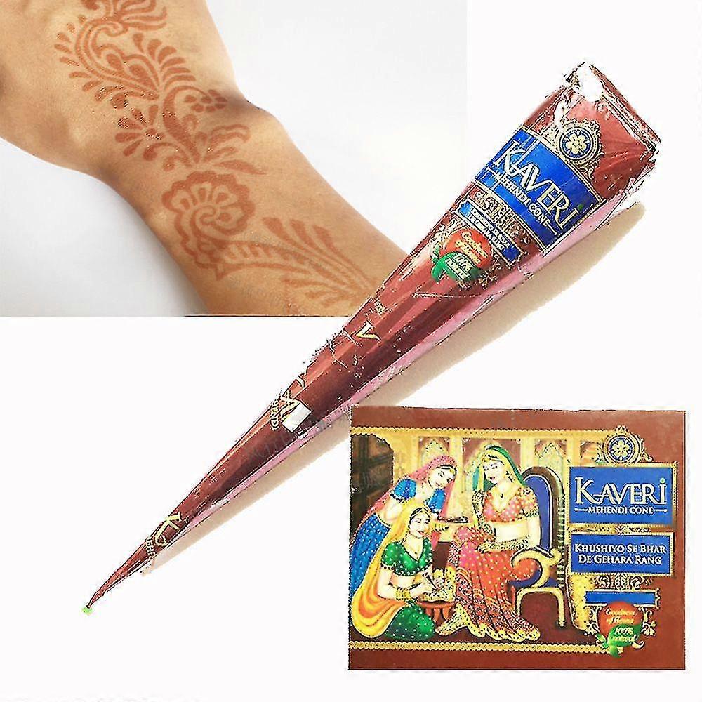 Hint Kına Dövme Macunu Koni Vücut Boyası Kadınlar İçin Geçici Dövme Dövme Vücut Sanatı Çıkartma Mehndi