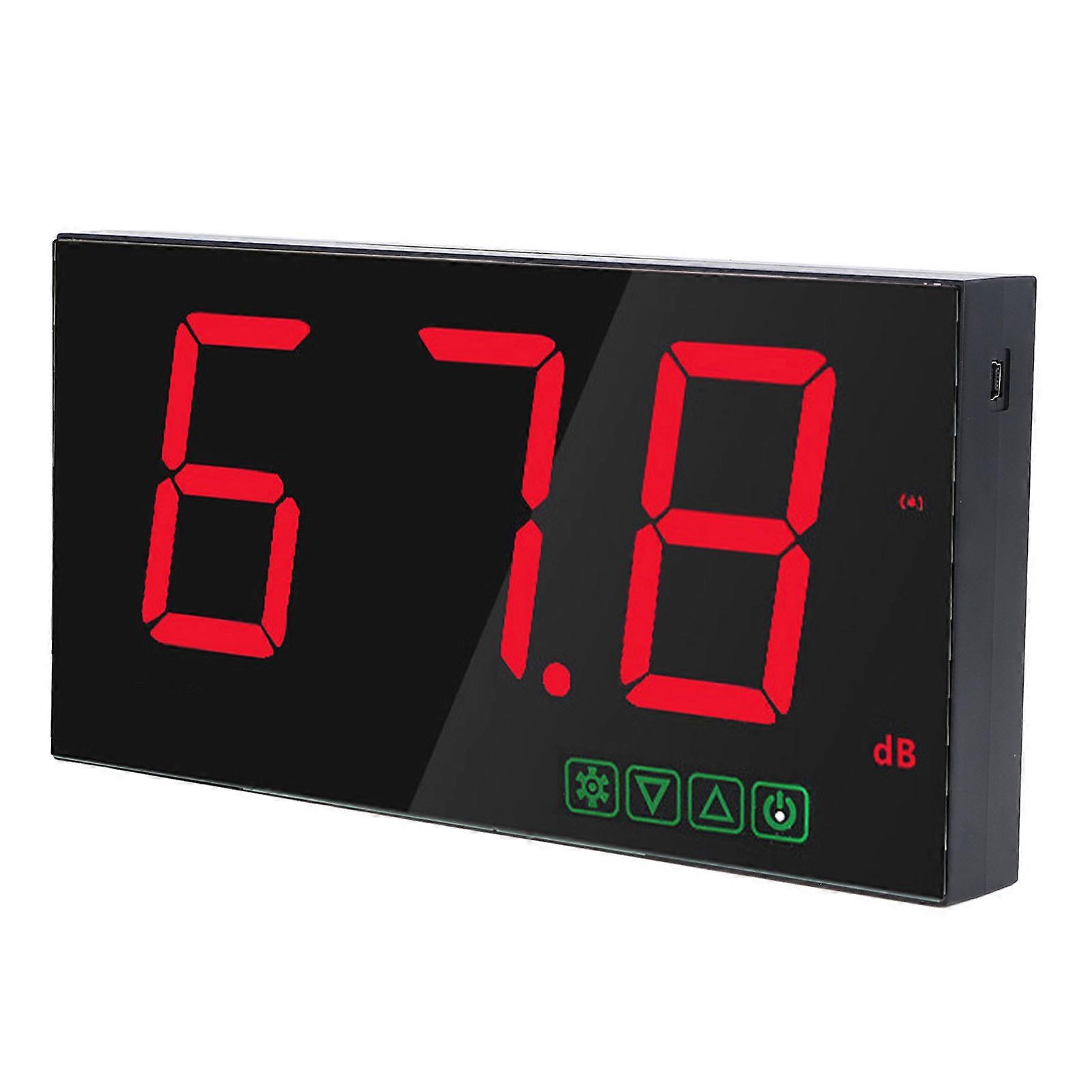 Wall Mounted Decibel Meter 30-130dB USB Battery 23.7x12x2.7cm