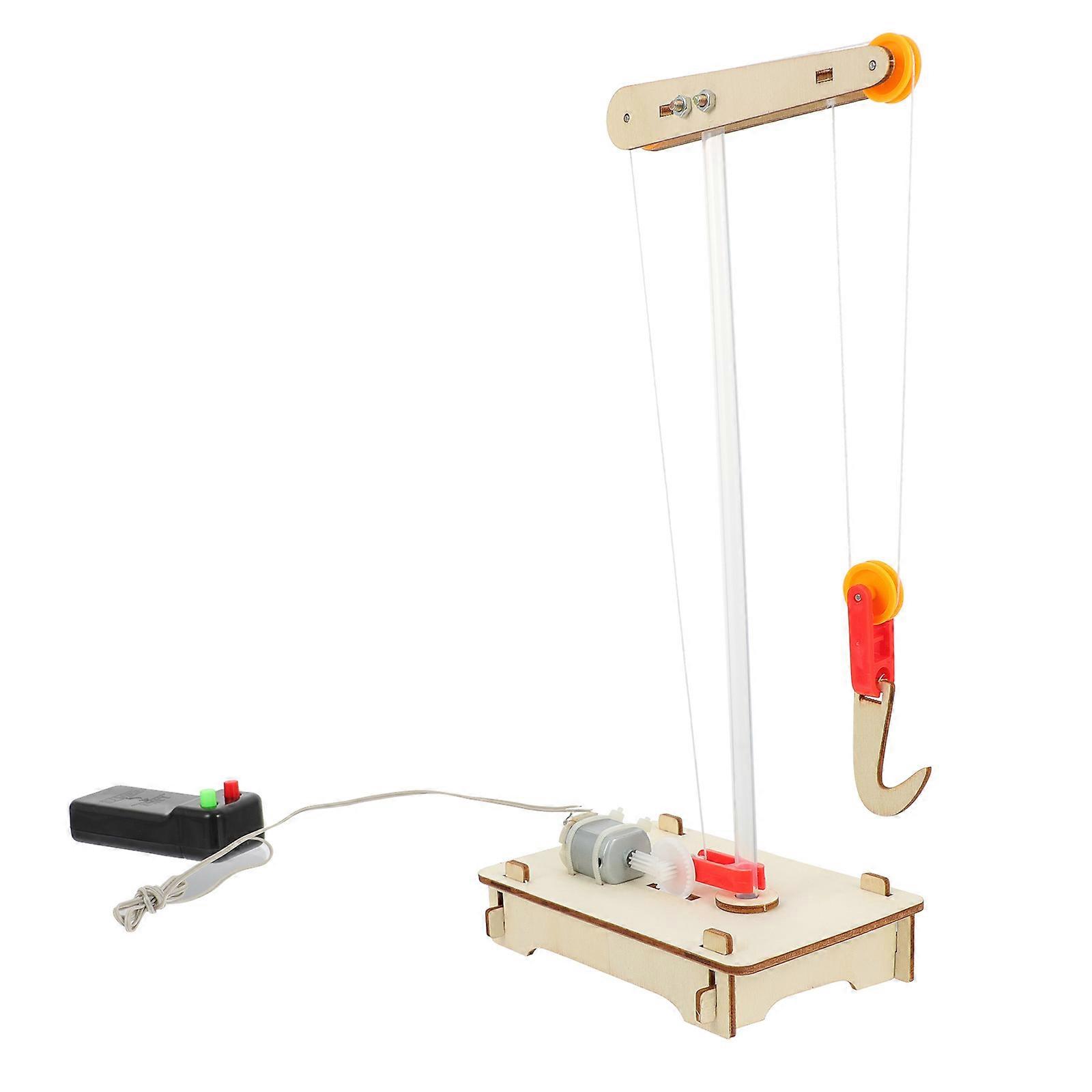 1 Set STEM Science Learning Kit DIY Crane Model Assembly Toy for Children