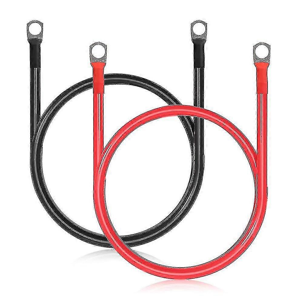 Battery Cables Set With Terminals, Lugs (positive And Negative)