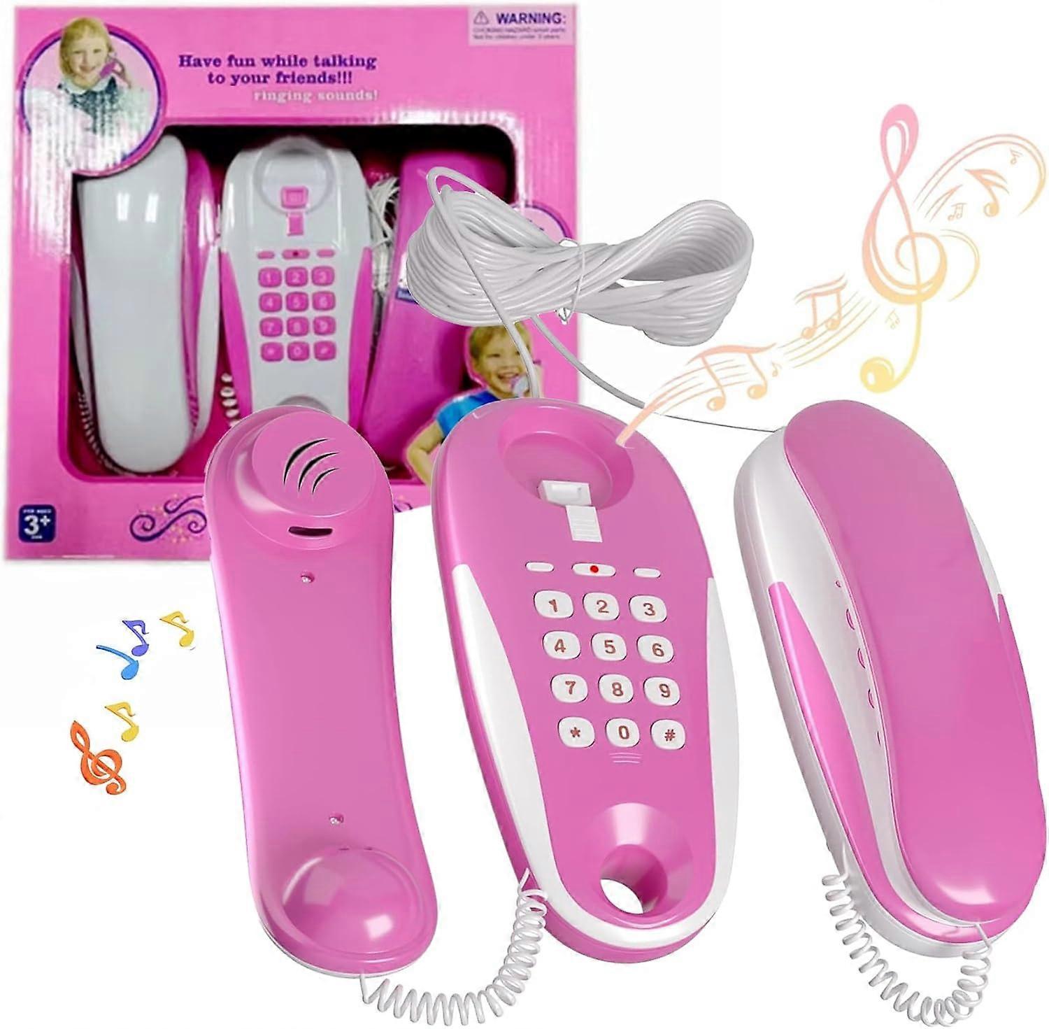 Ny interaksjon Intercom Telefon Set Leker, Kids Play Telefon Intercom, Playing House Leker
