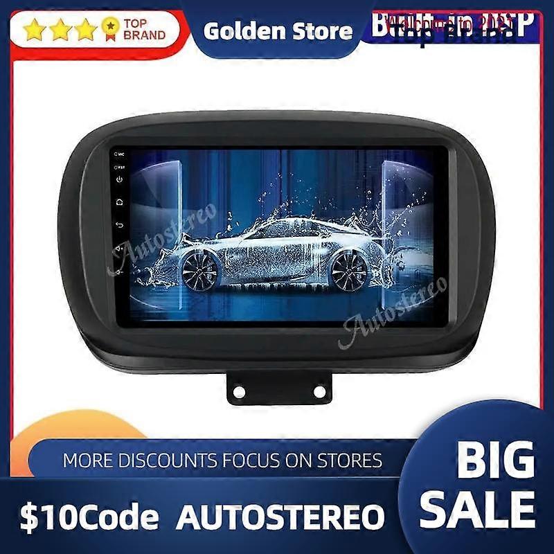 Carplay For Fiat 500 2015-2019 Android 12.0 4GB Car Radio GPS Navigation Stereo Auto Multimedia Player Radio Head Unit Recorder