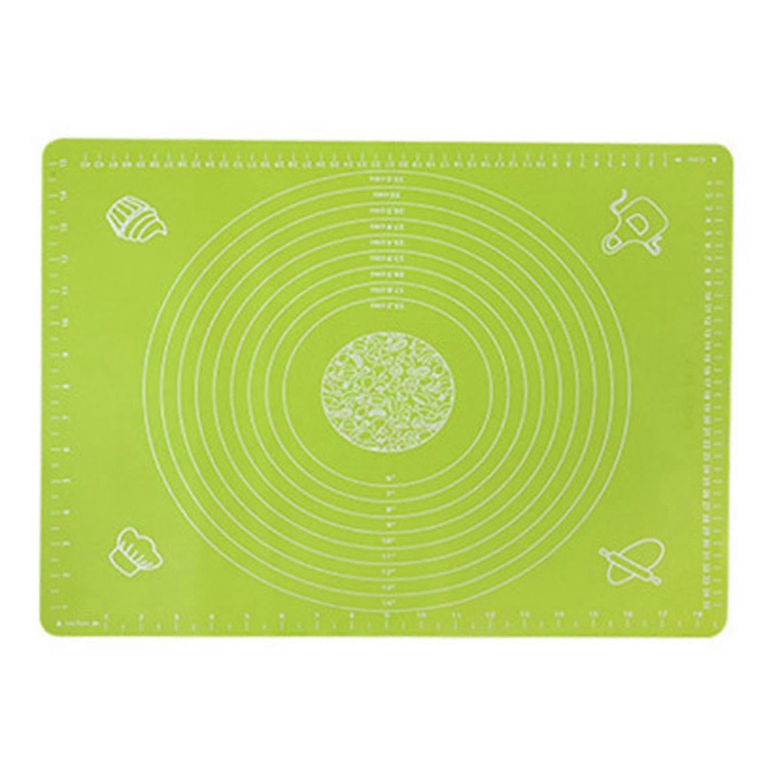 Silicone Baking Cake Dough Fondant Rolling Kneading Mat Scale Table Grill Pad