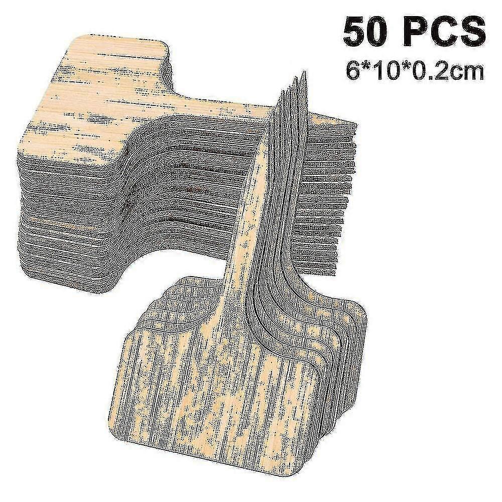 50 db bambusz növény címkék, fa növény jel címkék T-type