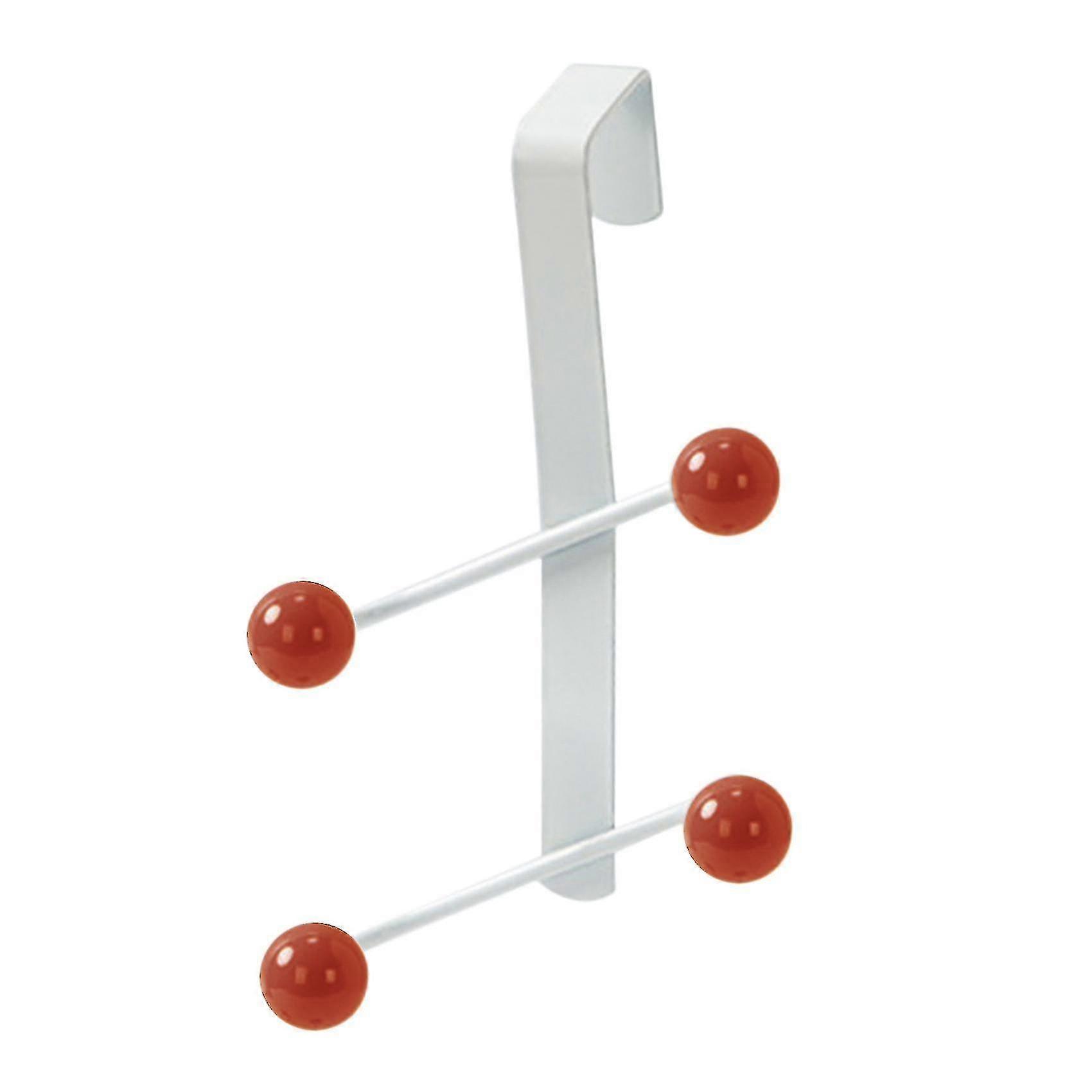 Storage Hook Behind Door Clothes Hat Scarf Coat Hanger,red,small