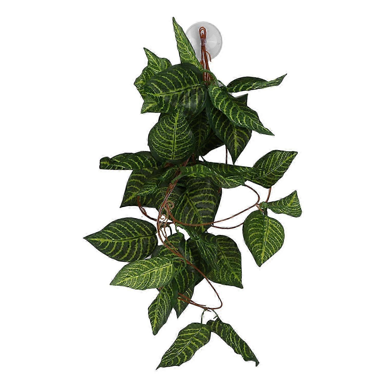 Reptile Simulation Plant Decorative Landscaping False Vine for Reptile Rainforest BoxNFF84 Green St