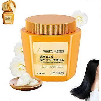 Amino Acid Essence Luxury Nourishing Hair Protein Cream, Moisturizing Repair Essence Hair Care Deep Conditioner Hair Mask for Dry, Frizzy & Damaged Ha