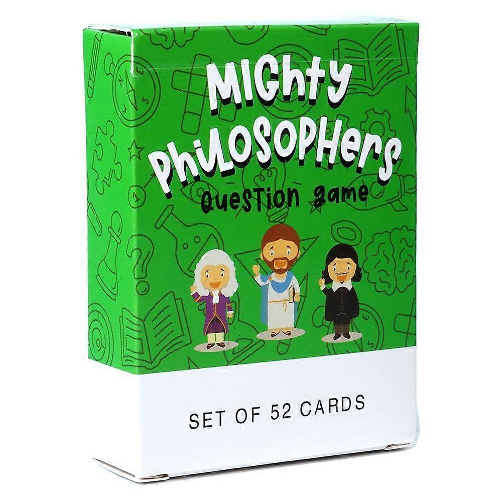 Gaibosi The School of Mindfulness Mighty Philosophers Question Deck Card Game Take Turns Asking and Answering Imaginative Card Game
