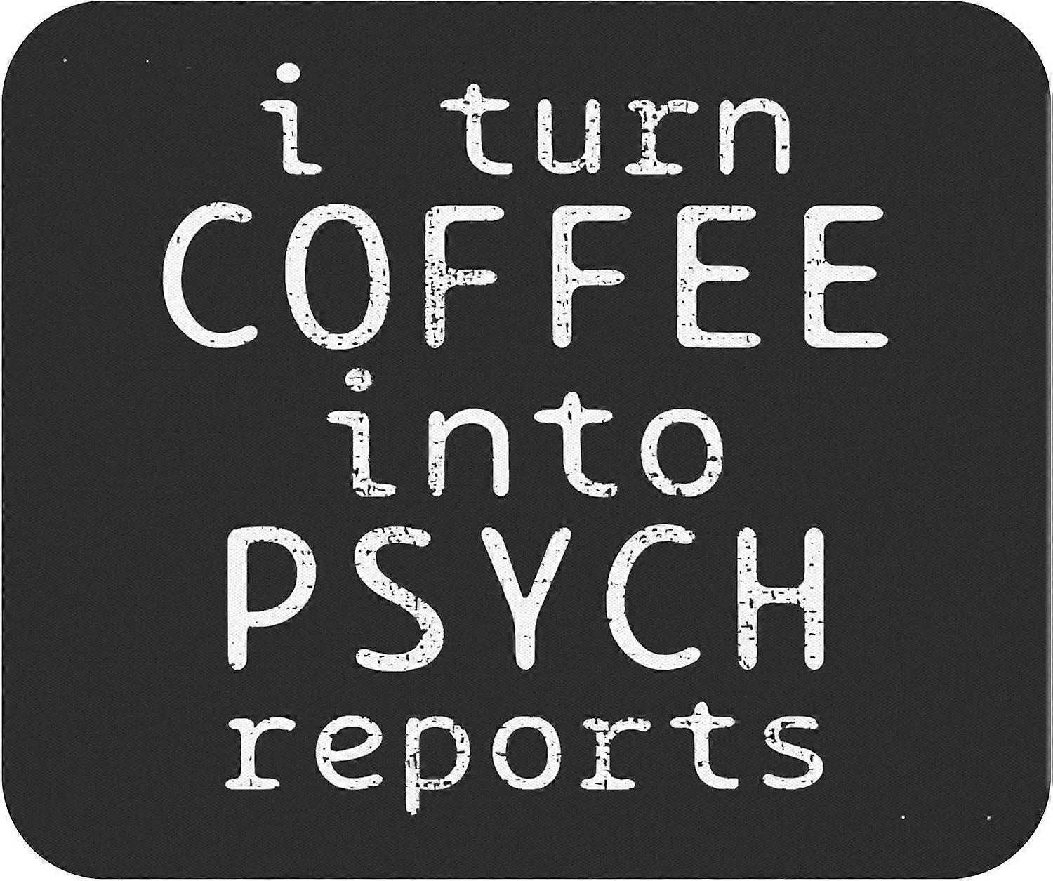 Sjov Kaffe Musemåtte Cafe Musemåtte - Psykologi Sort Musemåtte Musemåtte Kaffe Psykolog Psych 