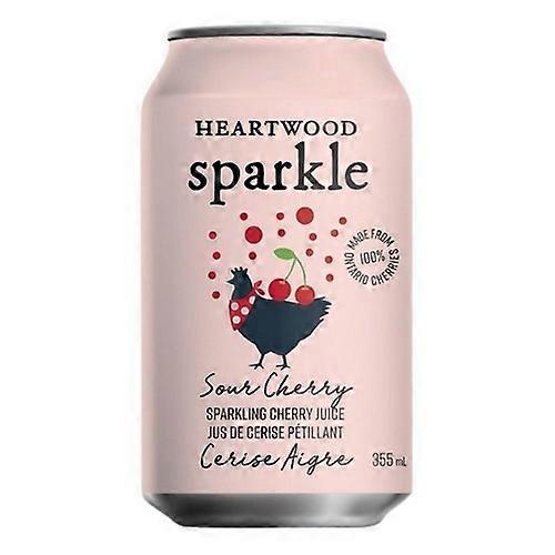 Heartwood Sparkle Sour Cherry Sparkling Cherry Juice, 355 Ml (Case Of 24)