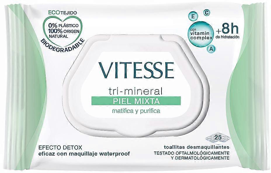 Tri-Mineral Piel Mixta cleansing wipes Vitesse 25 units
