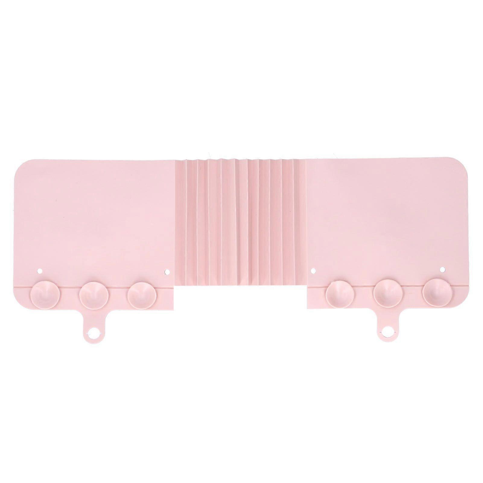 Foldable Sink Splashing Guard with Suction Cups Water Baffle Board Kitchen AccessoryPink