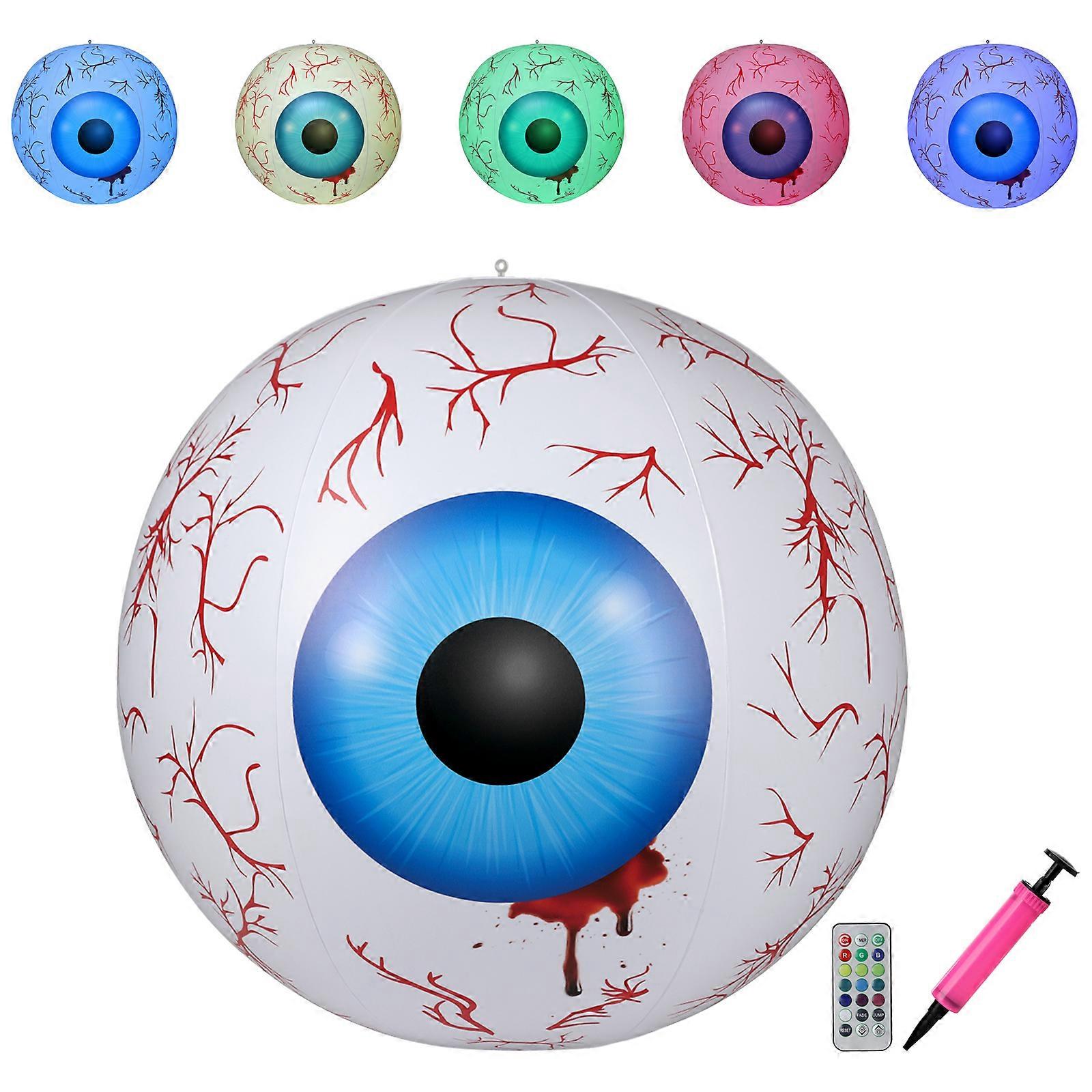 Changeable Color LED Eyeball Lights for Halloween Fun