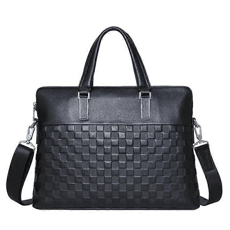 Men's Briefcase Business Handbag Diagonal Bag Business Embossing Process