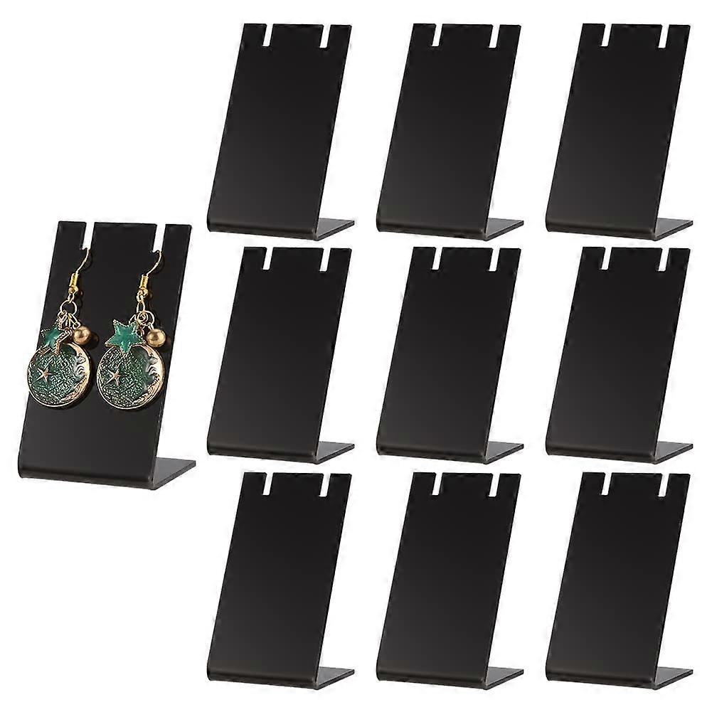 10 Stück Acryl L - Form Ohrring Halter Display Ständer für baumelnde Ohrringe, Halsketten, 1,7x1,4x3 Zoll