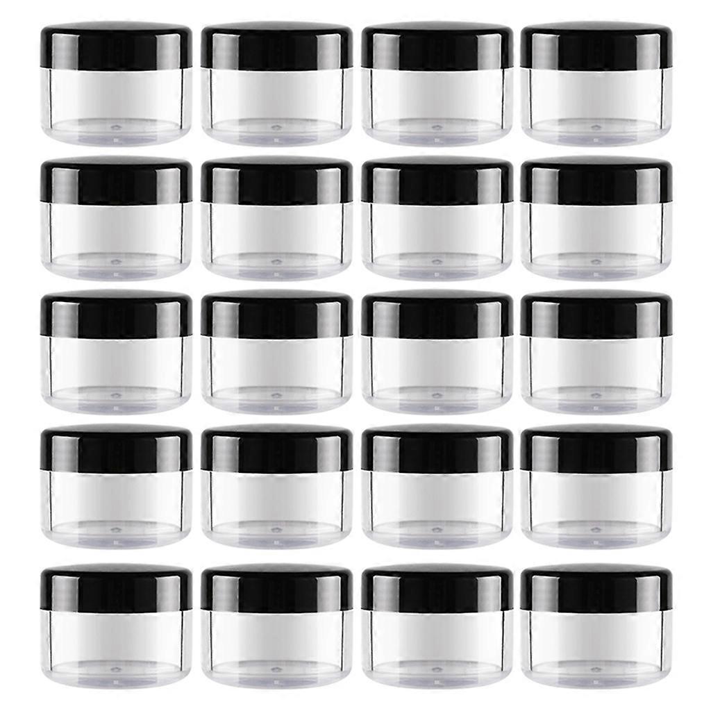 Round Plastic Empty Makeup Jar Refillable Bottle Cream Jar Empty Box Cosmetic Container Travel Bottle Tools Accessory