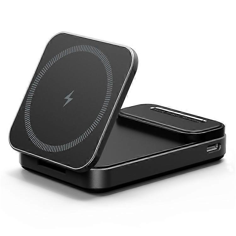 GM-01 Portable 15W Magnetic Phone Bracket Wireless Charger 5000mAh Power Bank
