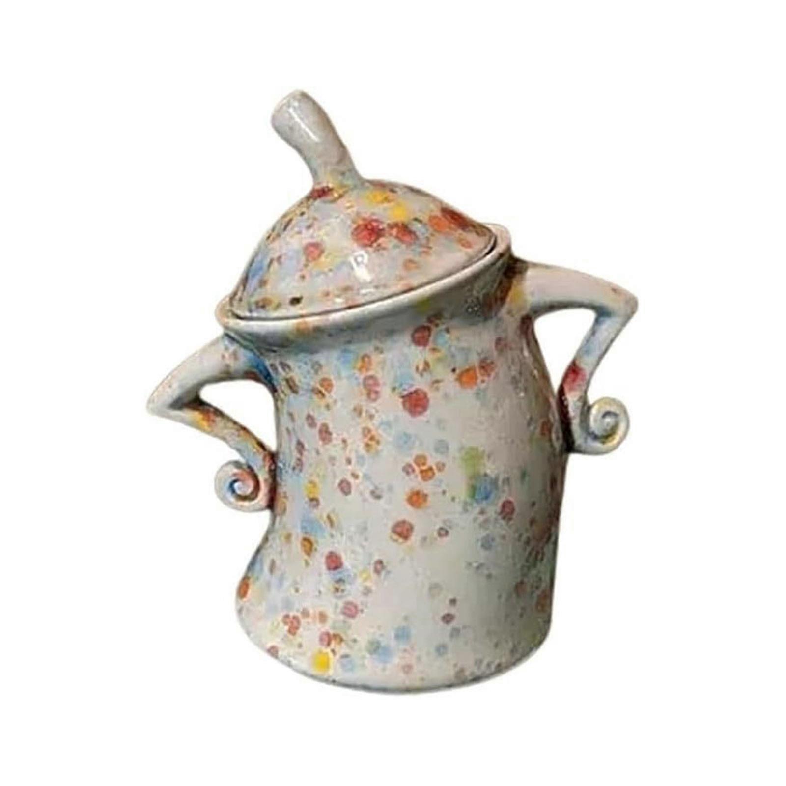 Charming Ceramic Storage Jars with Colorful Flair
